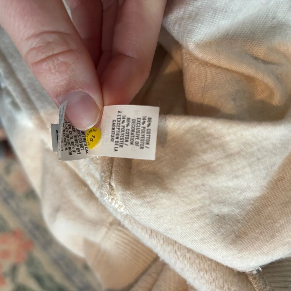 aerie The Sweat Everyday Cozy Mock Neck Sweatshirt Colorado Cream Neutral XS - Picture 10 of 11